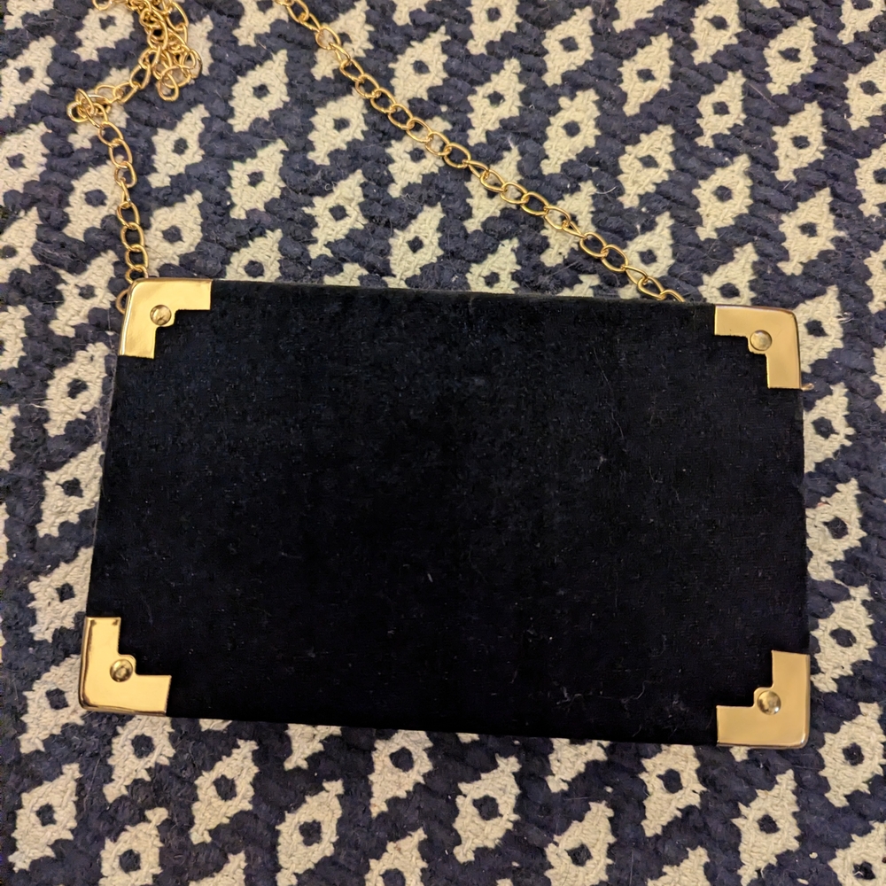 Black Velvet Constellation Celestial Clutch - Picture 5 of 6
